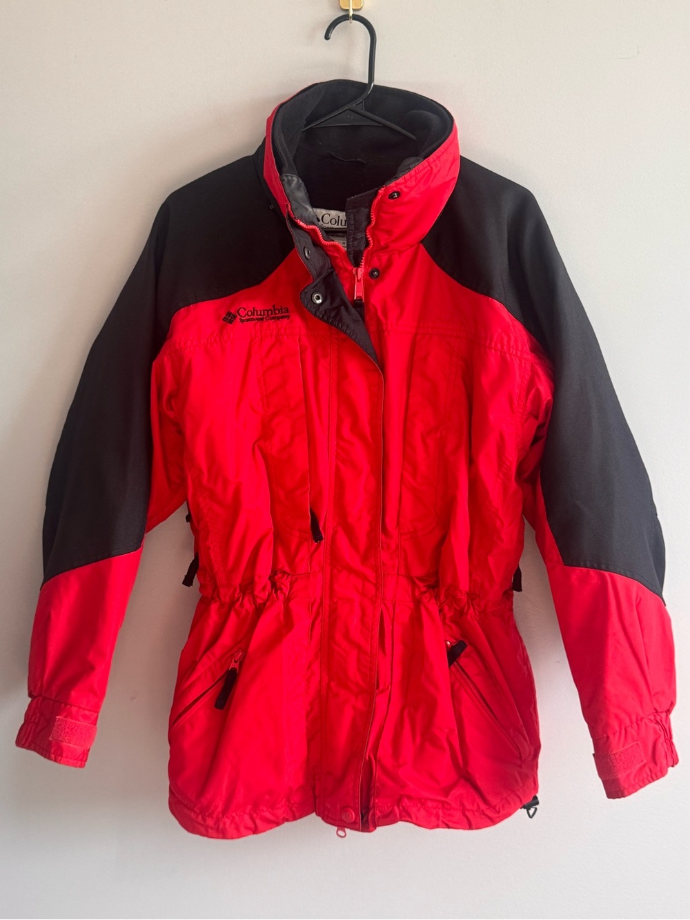 Vintage Columbia Double Whammy Women’s S Red Black 3-in-1 Ski Jacket